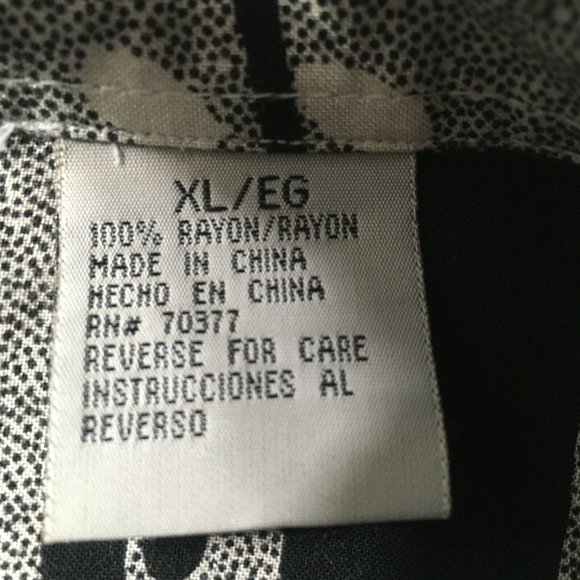 #3 Chrome Button Up Embroidered 100% Rayon Shirt Men's Size XL fashion - Picture 5 of 7